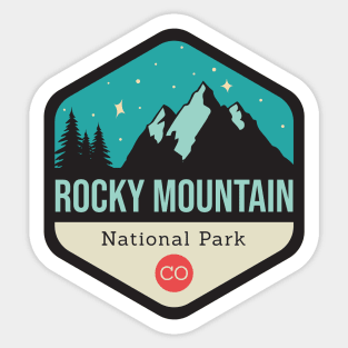 Rocky Mountains Park Badge Sticker